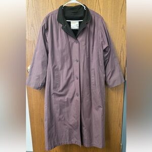 London Towns Vintage Women’s Fleece Lined Parka Jacket Dusty Purple